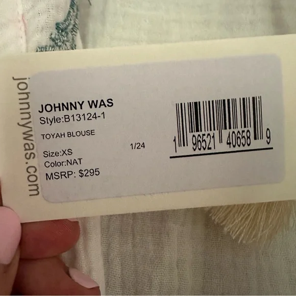 Johnny Was Toyah Blouse - Gauzy Embroidered Cotton Tunic Style Top or Dress - XS - Picture 4 of 7